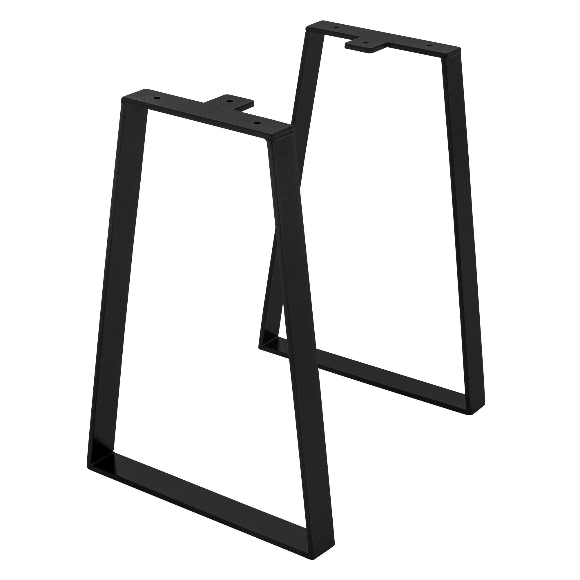 ML-DESIGN SADA 2 kusů nohou ke stolu 28,5 x V 40 cm, tvar X, černá