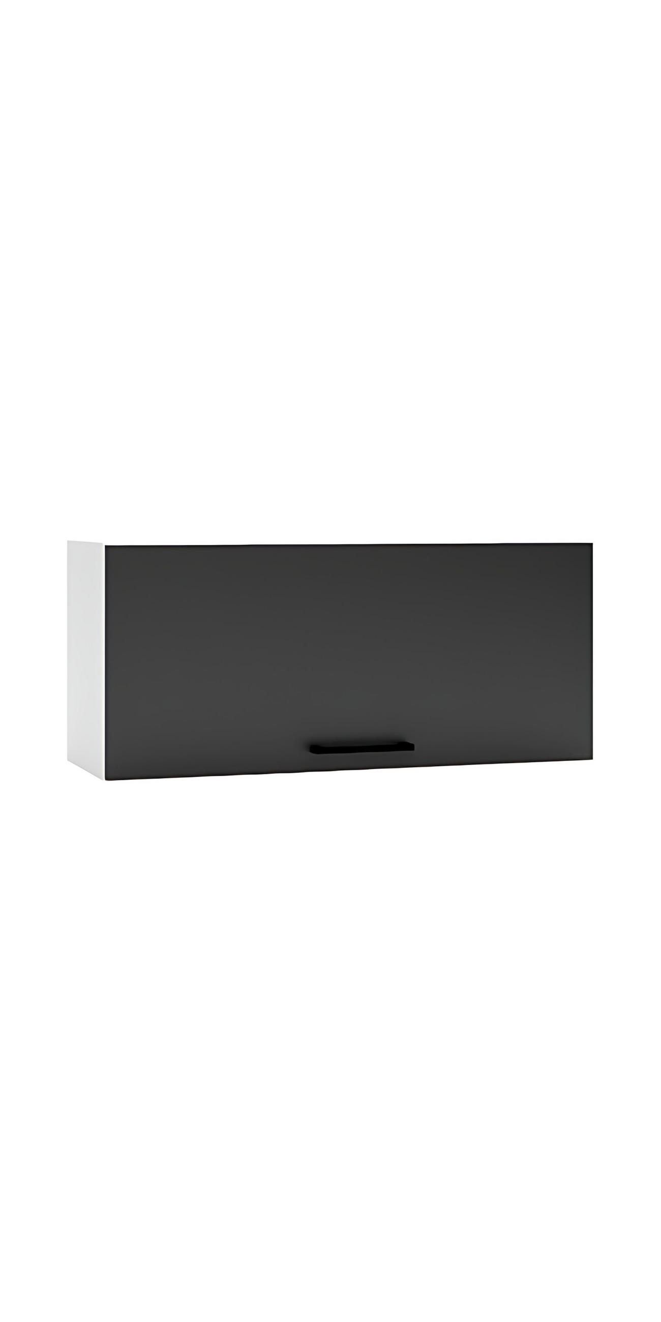 HÄNGESCHRANK W80OKGR - Dnoria - Praktische Aufbewahrungsidee - Schwarz, Holz/Metall (80/36/30cm) - ROYAL24_MARKT