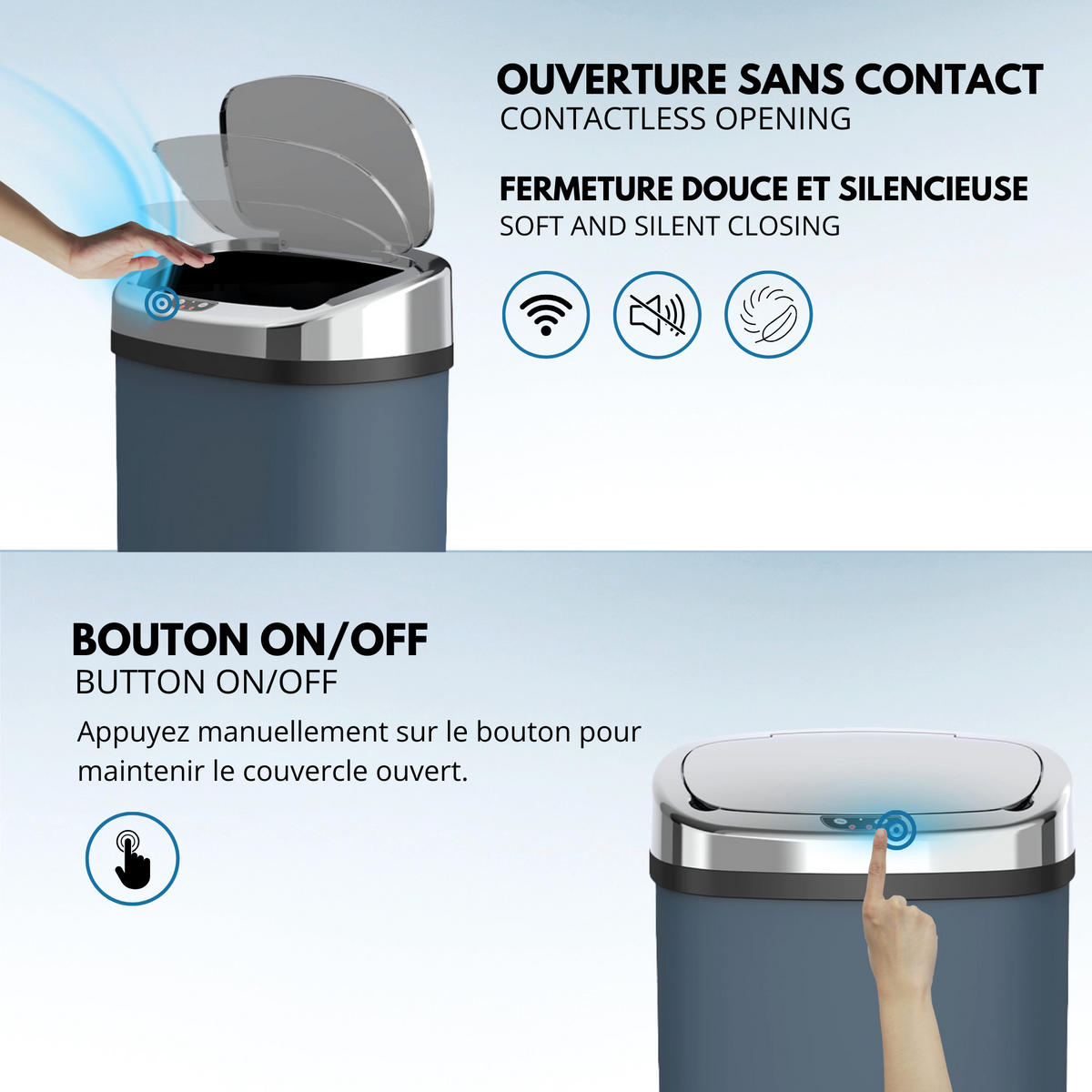 AUTOMATISCHER MAJESTIC grau - Grau, Metall (29/65/41cm) - Kitchen Move