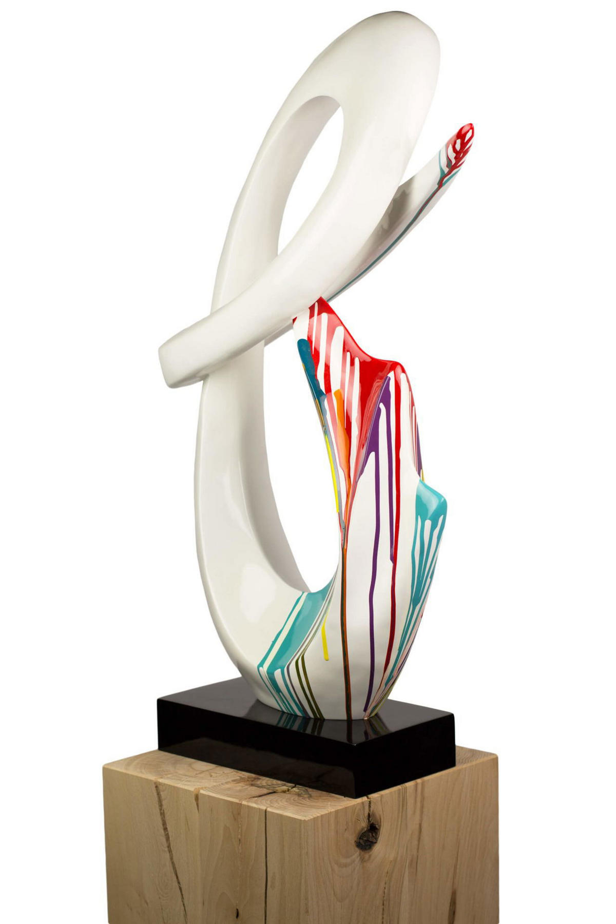 SKULPTUR Weiß 50/79 cm - Weiß, Stein (50/79/20cm) - KUNSTLOFT