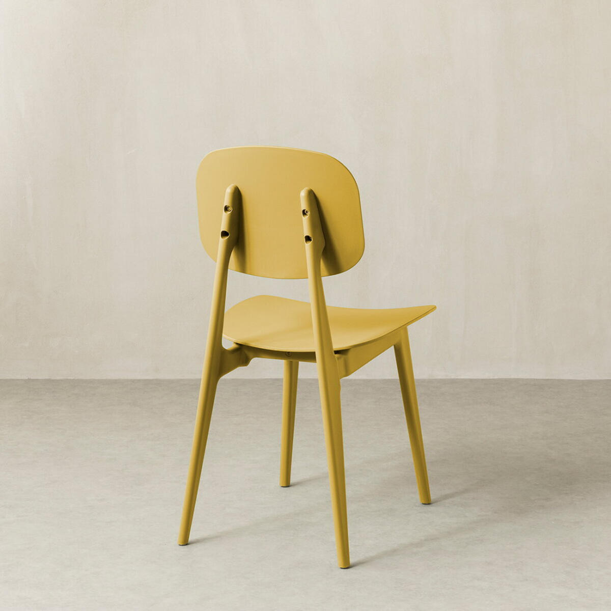 STUHL Helm Senf 43 cm x 82.5 cm - Dunkelgelb, Kunststoff (43/82/51cm) - Kenay Home