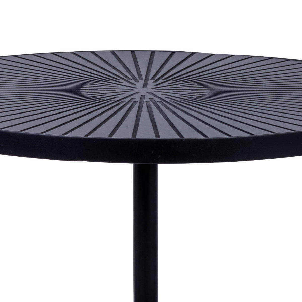 TISCH aus Metall, 41x45cm - Schwarz, Metall (40.5/40.5/45cm) - Wanderlust