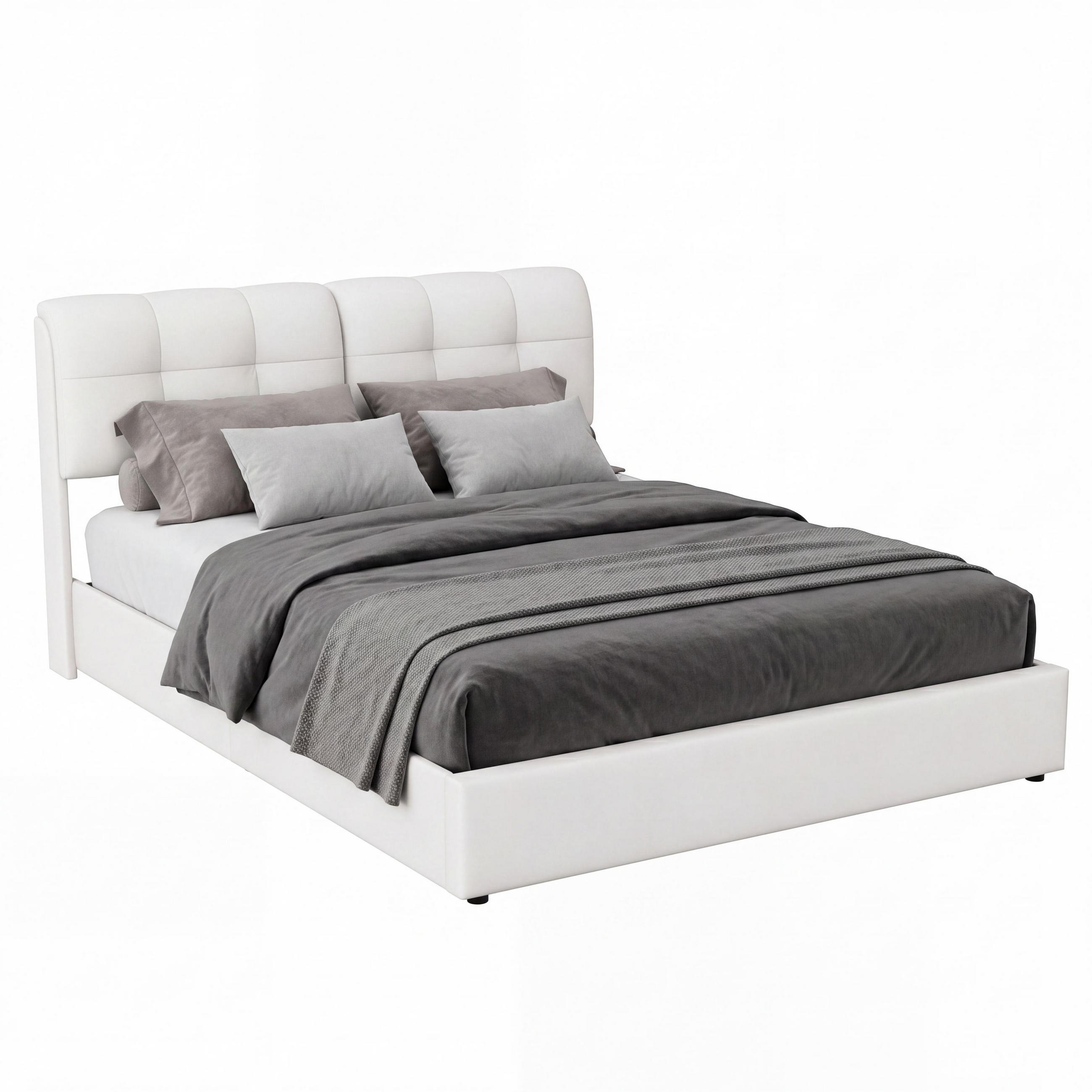 POLSTERBETT 140/200 cm, mit LED-Kopfteil, USB und Bettkasten, Holzlattenrost, gepolstertes Samt-Bett, Beige - Beige, Holzwerkstoff (140/200cm) - Brevoria