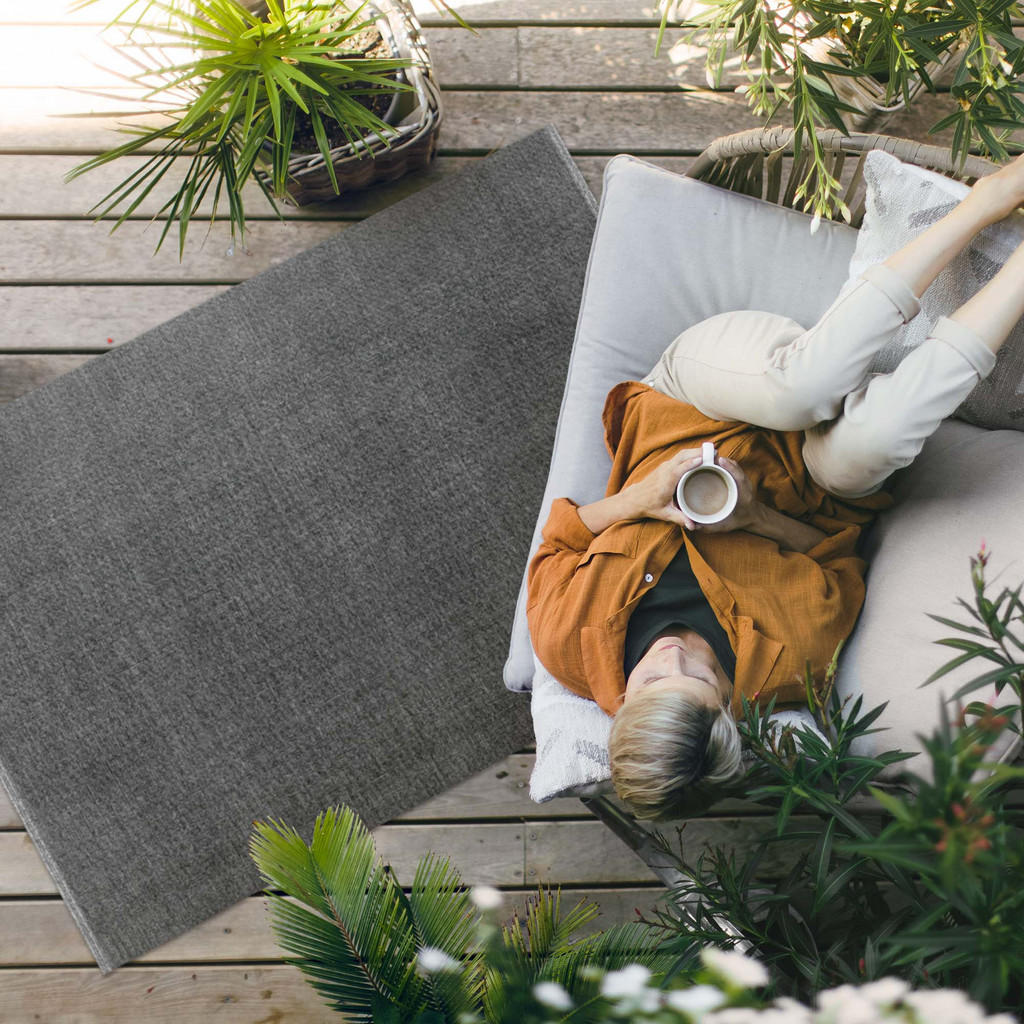 Thumbnail - Wallfluent Teppich, Grau, Kunststoff, 150x225 cm, Teppiche & Böden, Teppiche, Moderne Teppiche