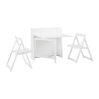 SITZGRUPPE Theo Weiß MDF ca. 85/83/85 cm klappbar - Weiß, Holz (83/85/85cm)