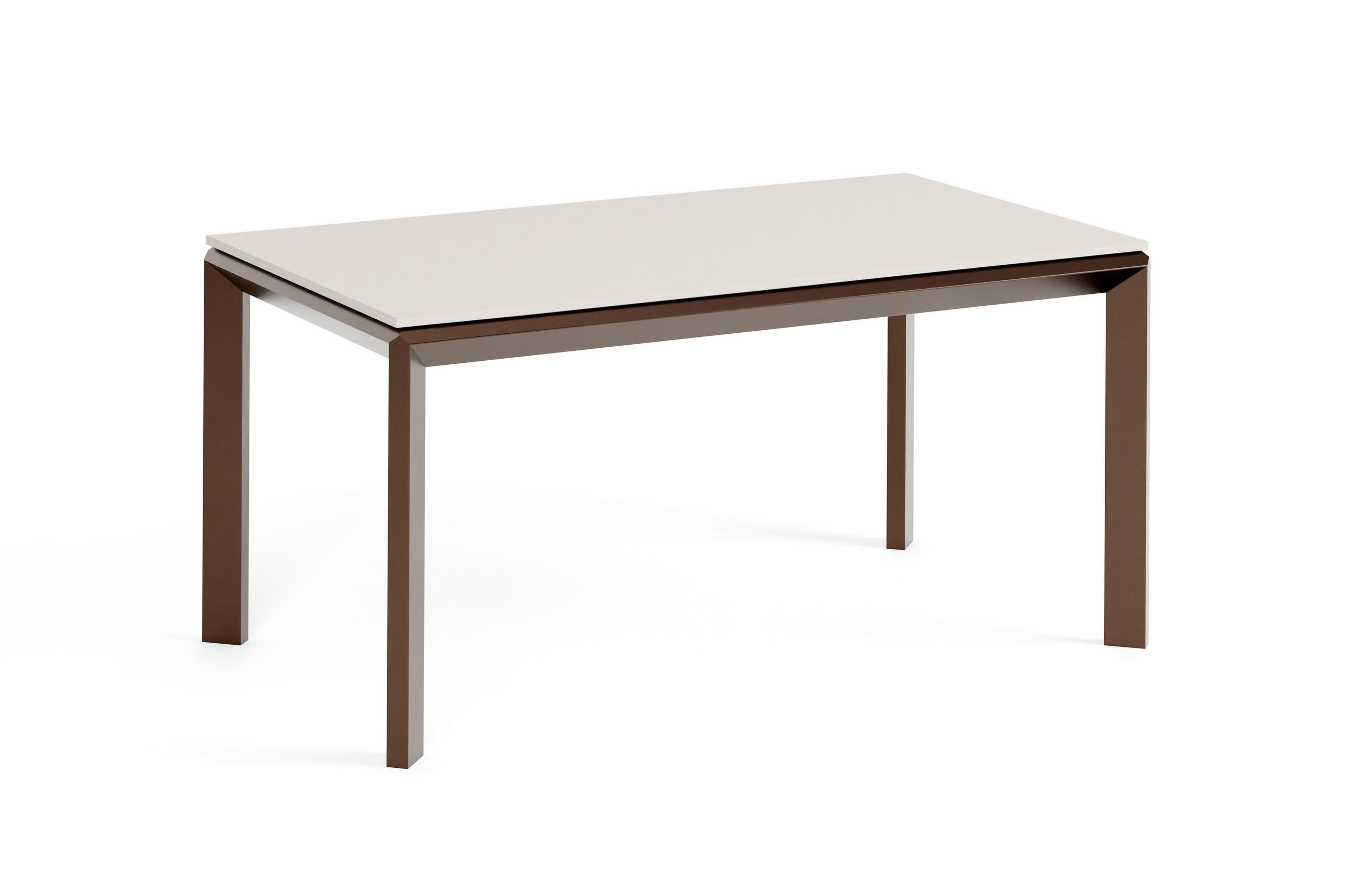 Meblini Esstisch Kaschmir, Braun 160x76x90 cm