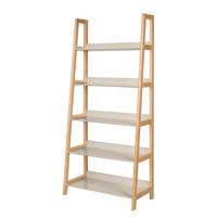 LEITERREGAL - Holzwerkstoff / Teilmassivholz - Taupe, Holz/Holzwerkstoff (80/180/40cm) - home24