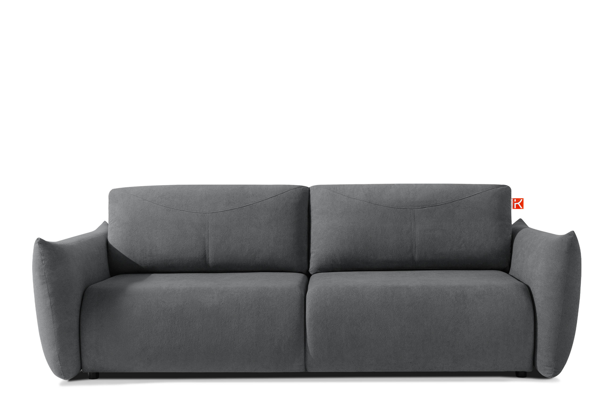 3-SITZER-SOFA LAVIS, Graphit - Dunkelgrau, Holz/Textil (242/87/111cm) - KONSIMO®