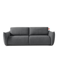 3-SITZER-SOFA LAVIS, Graphit - Dunkelgrau, Holz/Textil (242/87/111cm) - KONSIMO®
