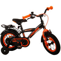 KINDERFAHRRAD Thornbike - Jungen - 12 Zoll - Rücktritt + Handbremse - Schwarz/Orange - Schwarz/Orange, Metall (45cm) - TPFSports