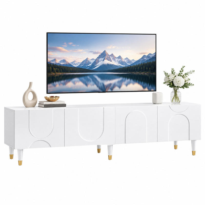 Beauniv Tv-Schrank Weiß 40x50x180 cm