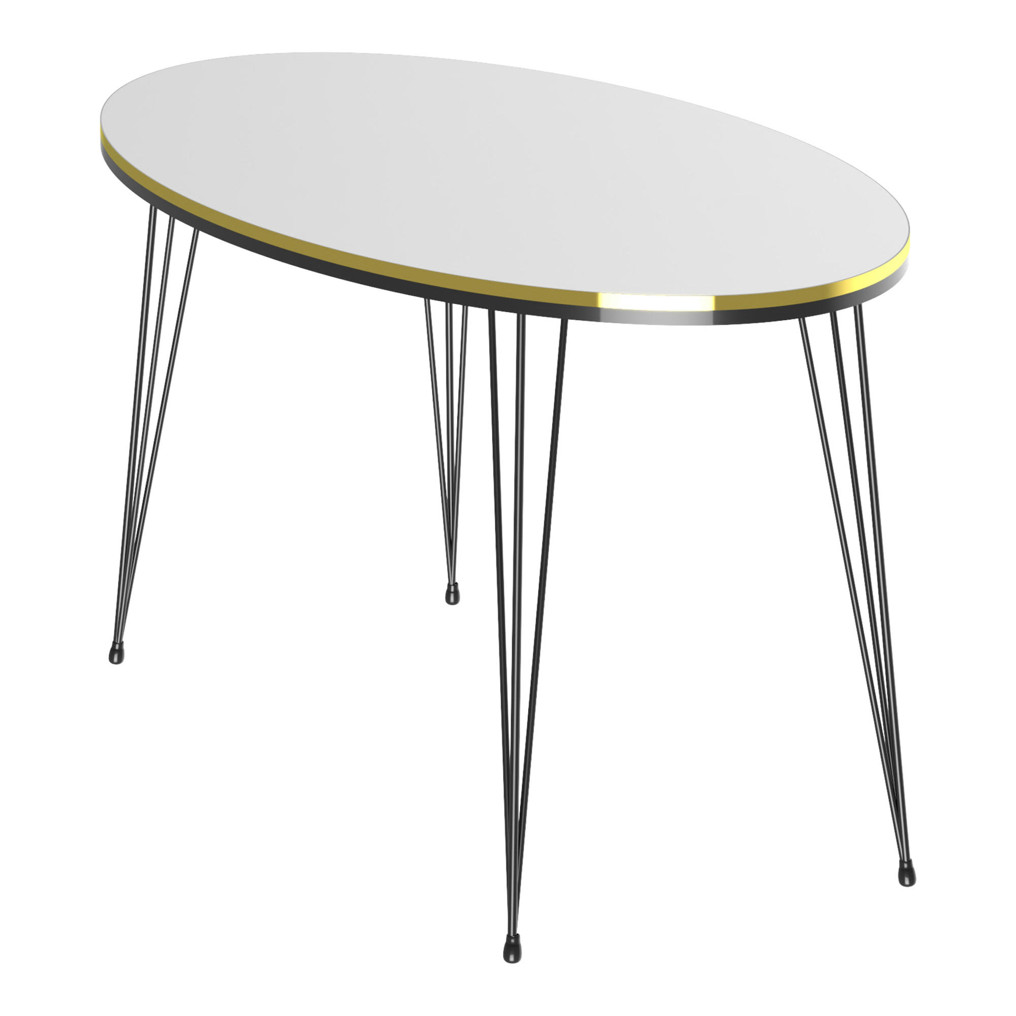 COUCHTISCH Hirtshals 90/50/41 - Weiß, Holzwerkstoff (50/90/41cm) - [en.casa]