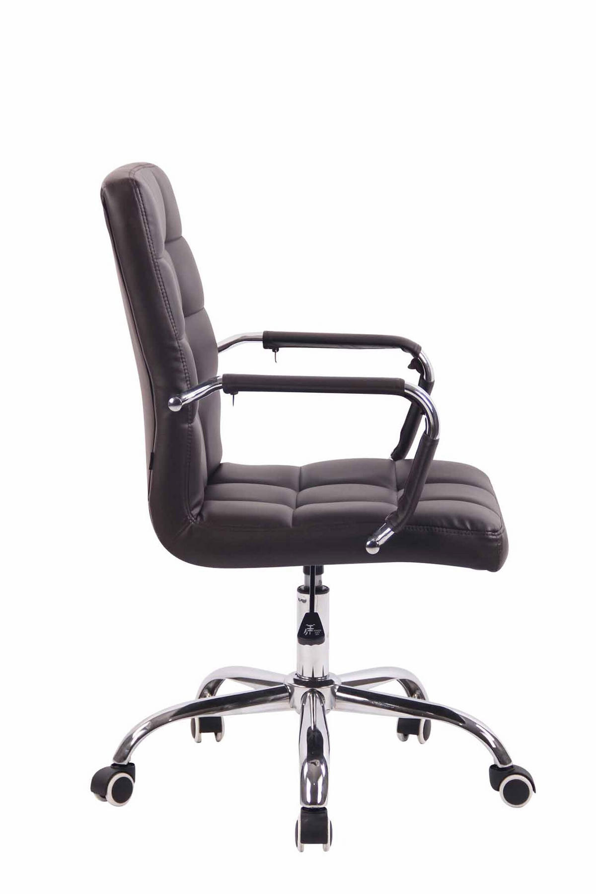 BÜROSTUHL Deal, Kunstleder Braun - Braun, Textil/Metall (56/104/62cm) - TPFLiving
