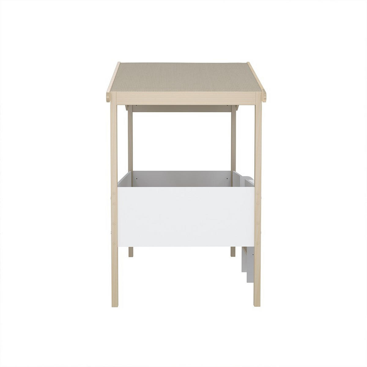 HAUSBETT PILOTI mit Matratze/ Kinderbett 90x190 - Weiß und naturholz - Multicolor, Holz (90/190cm) - Weber Industries