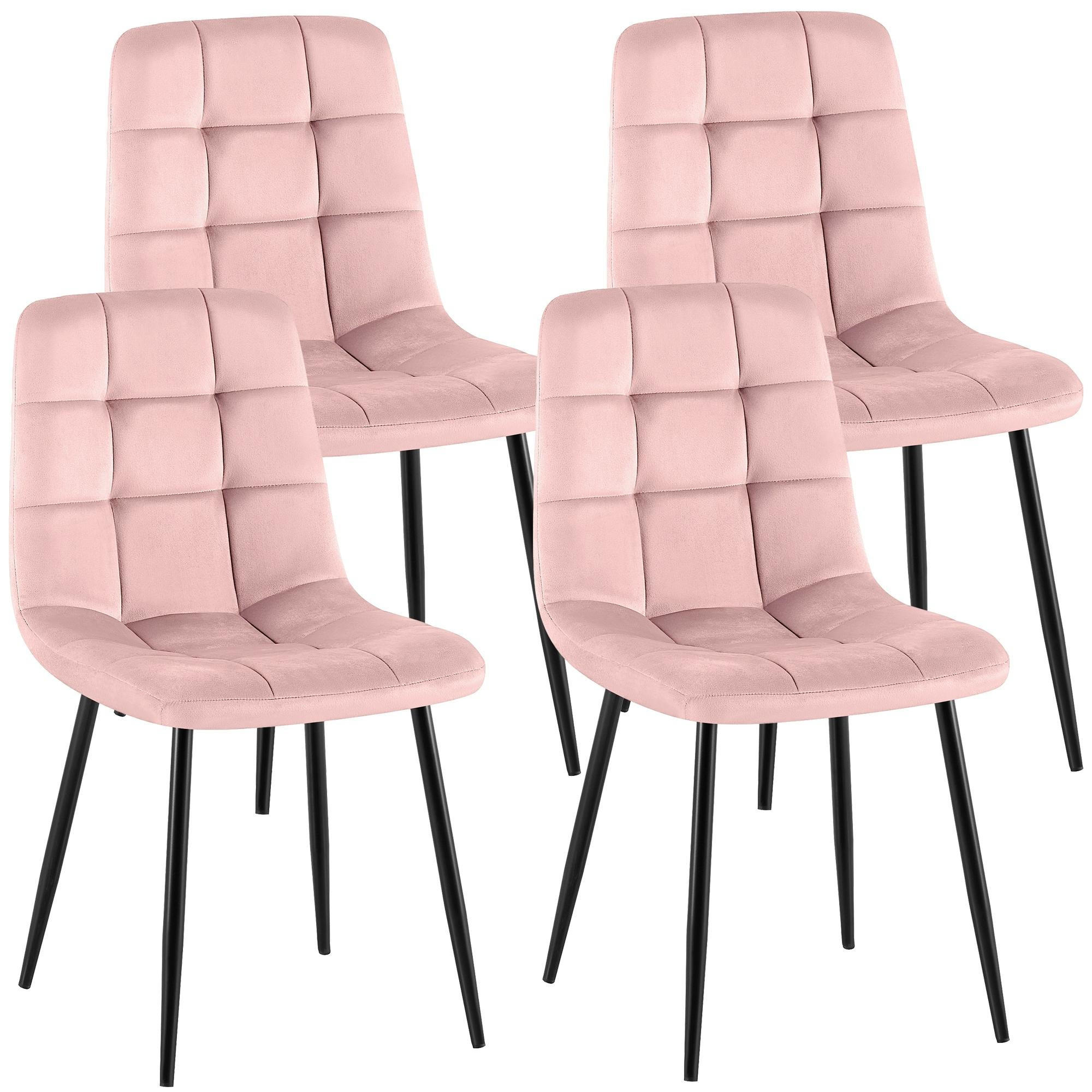 furnicato Esszimmerstühle Pink 45x84x55 cm