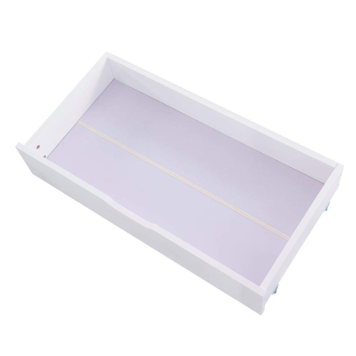 POSTELJA v obliki hiše 90/200 cm bela iz masivnega bora s tablo, 2 predaloma in letvenim dnom - bela, les (90/200cm) - OKWISH