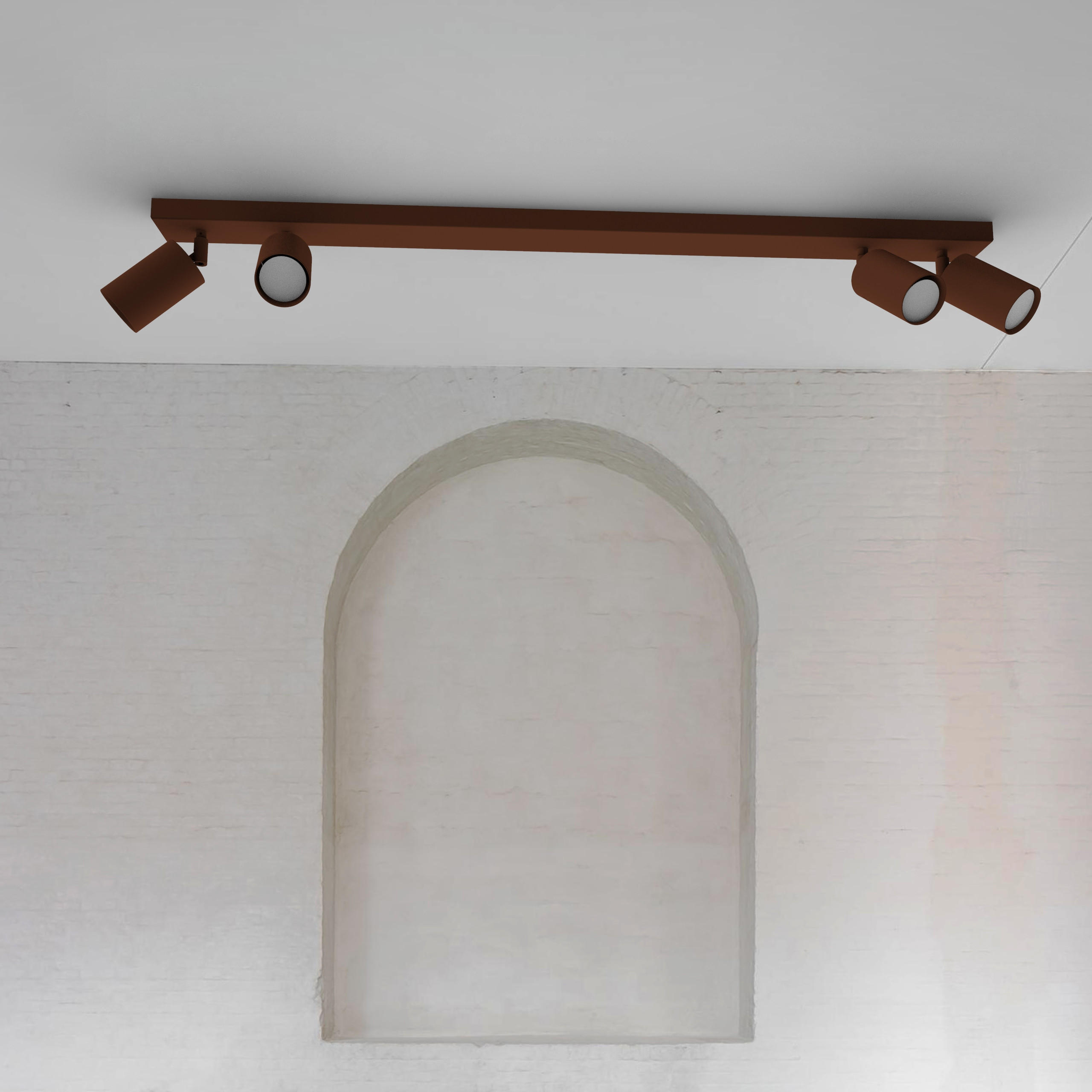 DECKENLEUCHTE - Dunkelbraun, Metall (6/100/6cm) - Lumicom