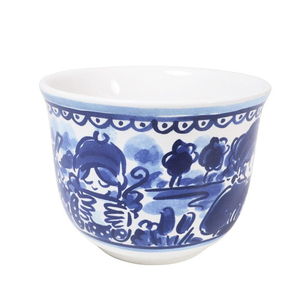 SUPPENSCHALE Winter in Blau - 14cm - Multicolor, Keramik (12.7/16.2/9.7cm) - Blond Amsterdam