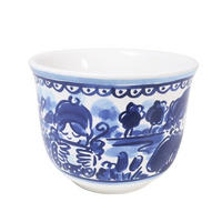 SUPPENSCHALE Winter in Blau - 14cm - Multicolor, Keramik (12.7/16.2/9.7cm) - Blond Amsterdam