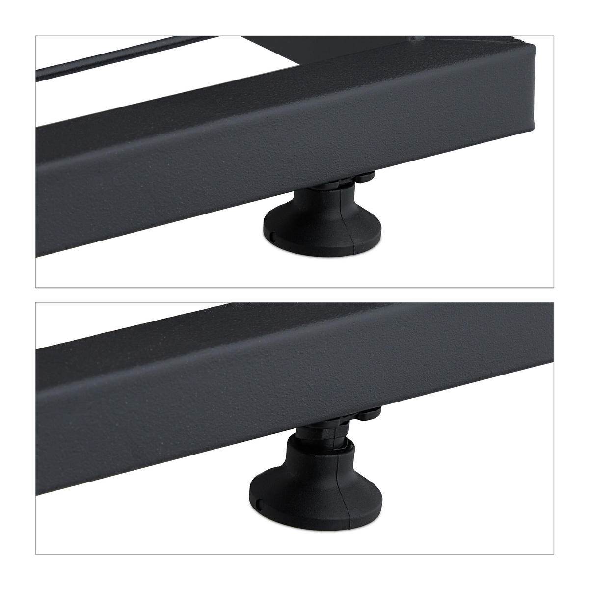 PFLANZENSTÄNDER - Schwarz, Metall (44/72.5/22.5cm) - Relaxdays