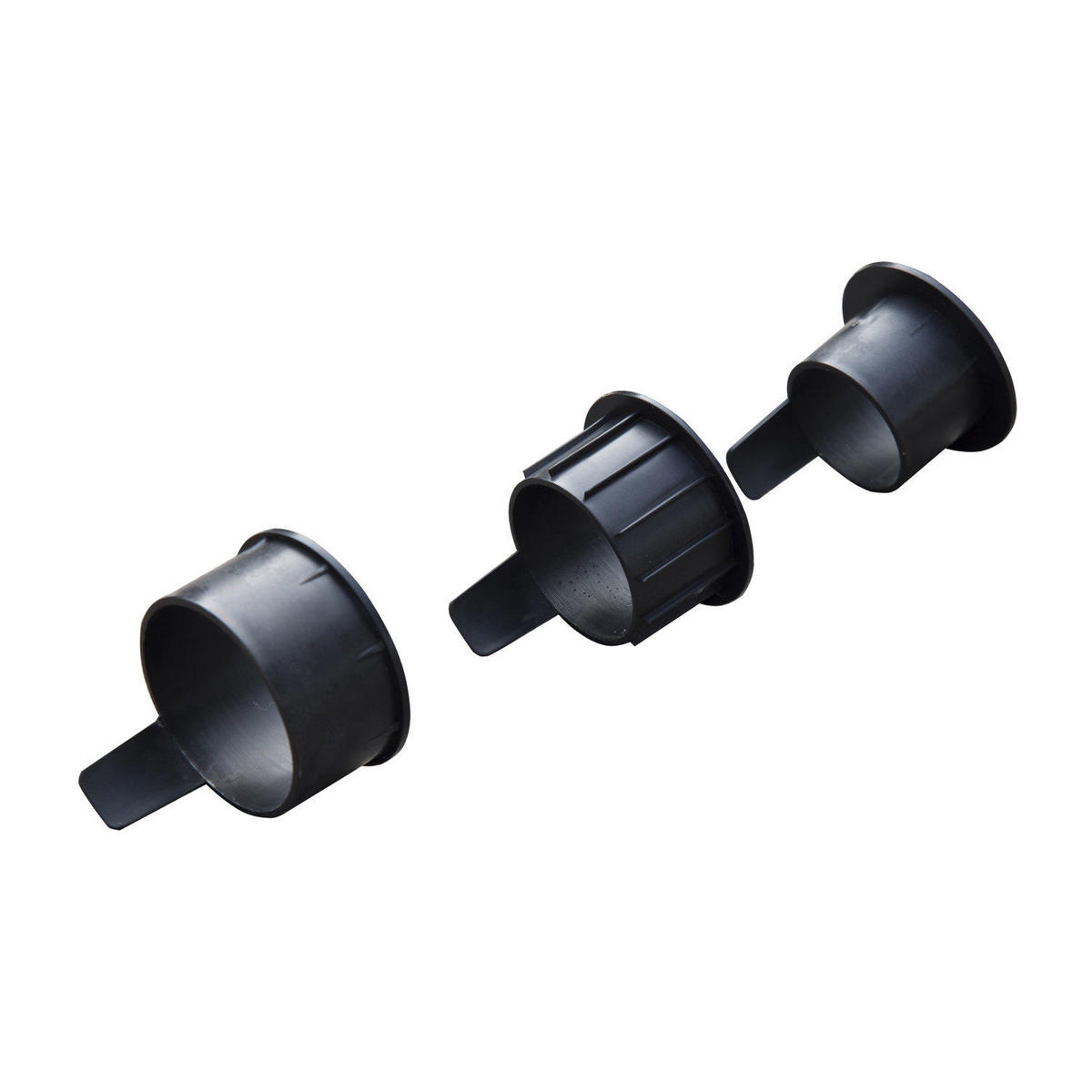 SCHIRMSTÄNDER, Sonnenschirmständer, 3 Adapter, verstellbar, Zement, 25 kg, Schwarz - Schwarz, Kunststoff (49/49cm) - Outsunny