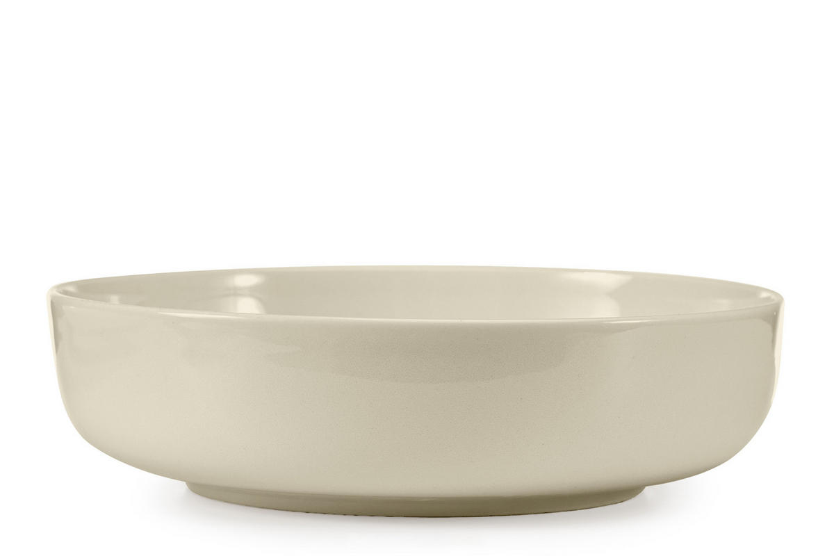 TELLER-SET VICTO 6-tlg Suppenteller - Beige, Keramik (18cm) - KONSIMO®