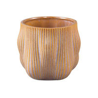 TOPF Mateen Braun 19/19/17cm - Braun, Keramik (17cm) - PTMD Collection