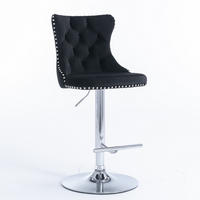 BARHOCKER DE-36328 2er-Set mit 360°-Drehung Schwarz - Schwarz, Metall (46/115/46cm) - ComfortXL