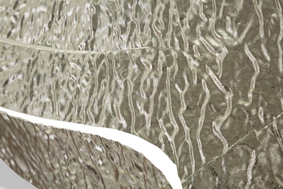 WANDSPIEGEL Aury, silberfarben, Metall und Spiegelglas, 74 x 7 x 79 cm, quadratisch - Silberfarben, Glas/Metall (74/79/7cm) - Mauro Ferretti