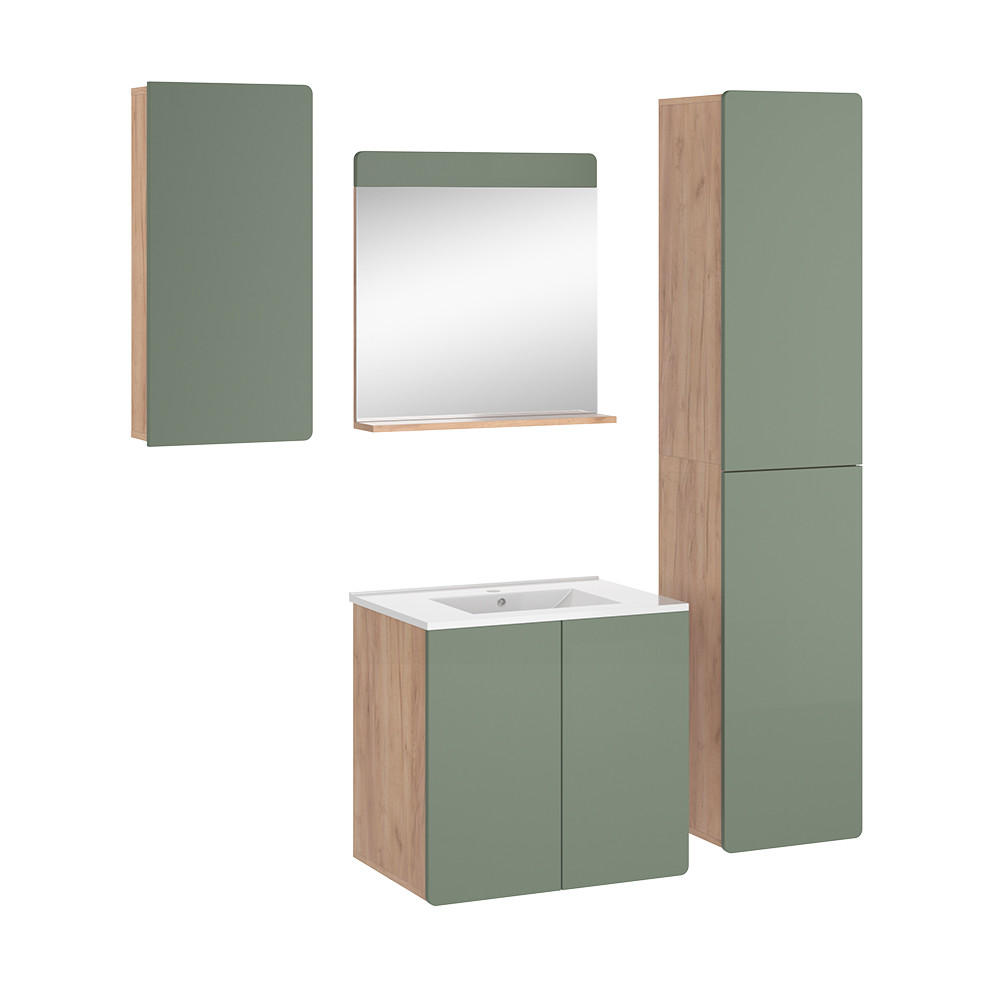 Eichefarben, Holzwerkstoff (61.8/57.8/44.8cm) - Vicco