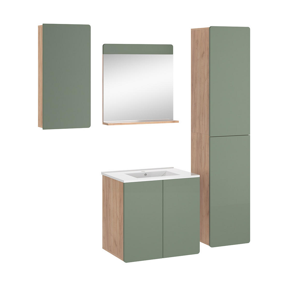 Eichefarben, Holzwerkstoff (61.8/57.8/44.8cm) - Vicco