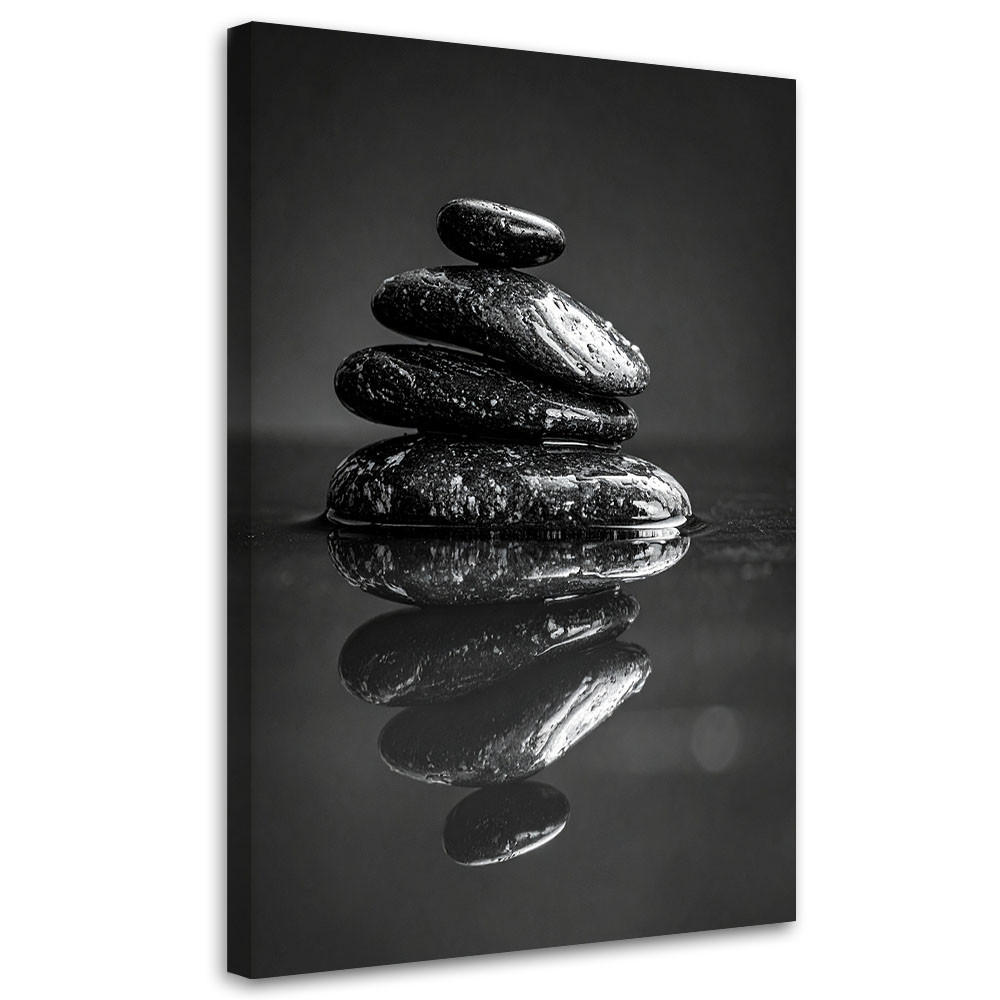 Feeby Leinwandbild, Schwarz 40x60 cm