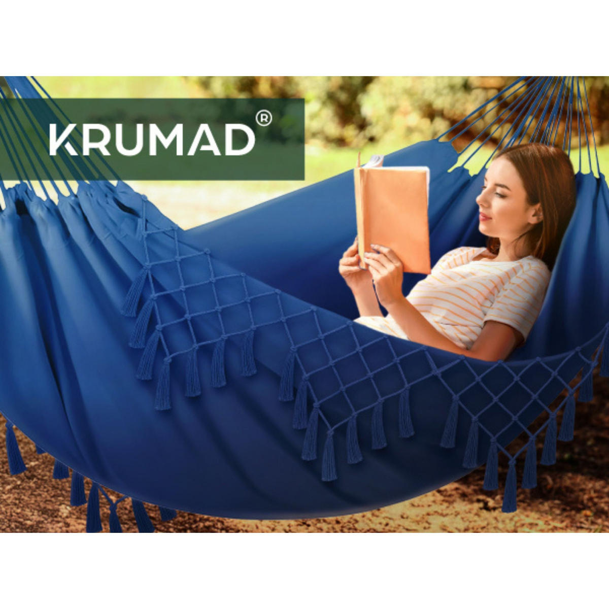 HÄNGEMATTE Blau - Blau, Textil (150/40/270cm) - KRUMAD