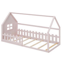 KINDERBETT 90x200 kinderbett rosa kiefer - Pink, Holz (90/200cm) - Urban Meuble