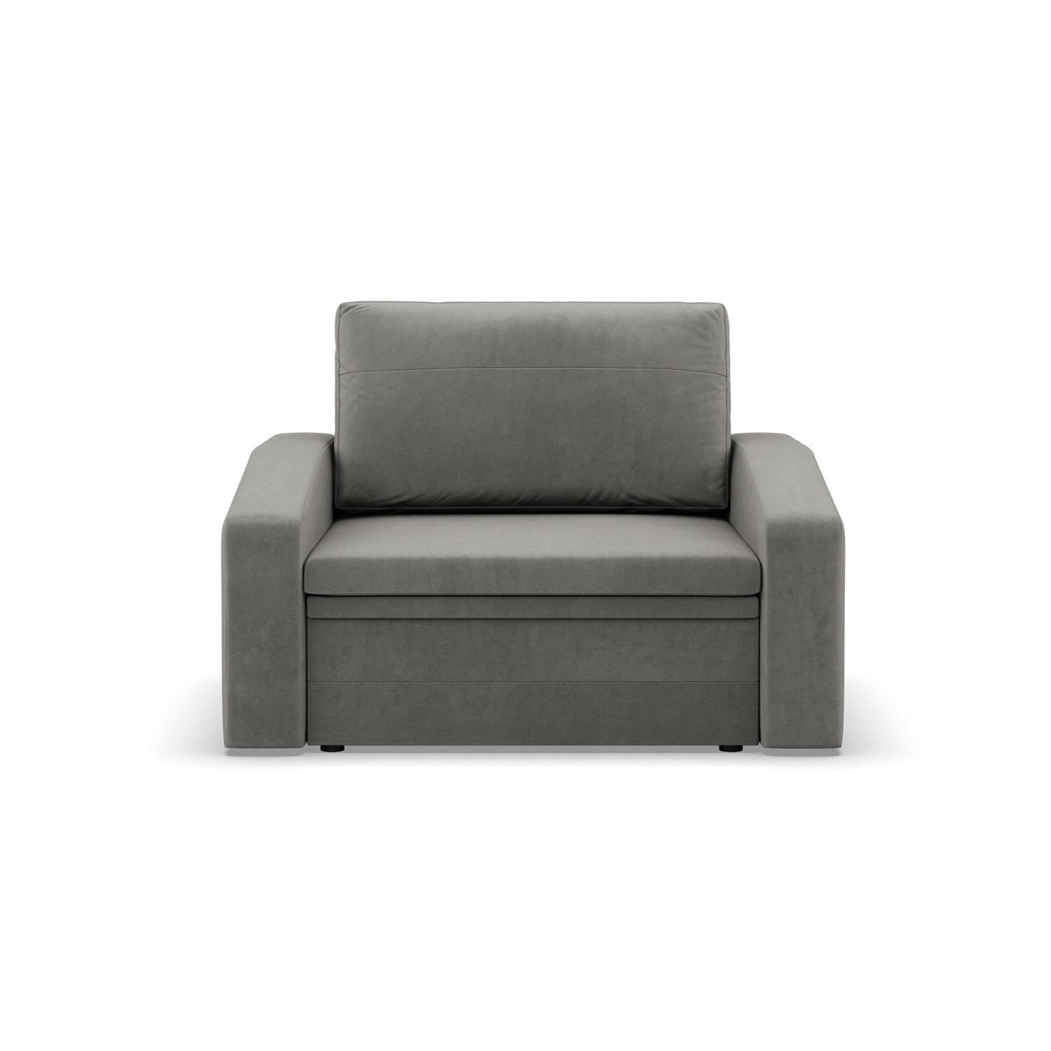 LOUNGESESSEL ORBIT, 90 CM, Hellgrau - Hellgrau, Textil (118/80/87cm)
