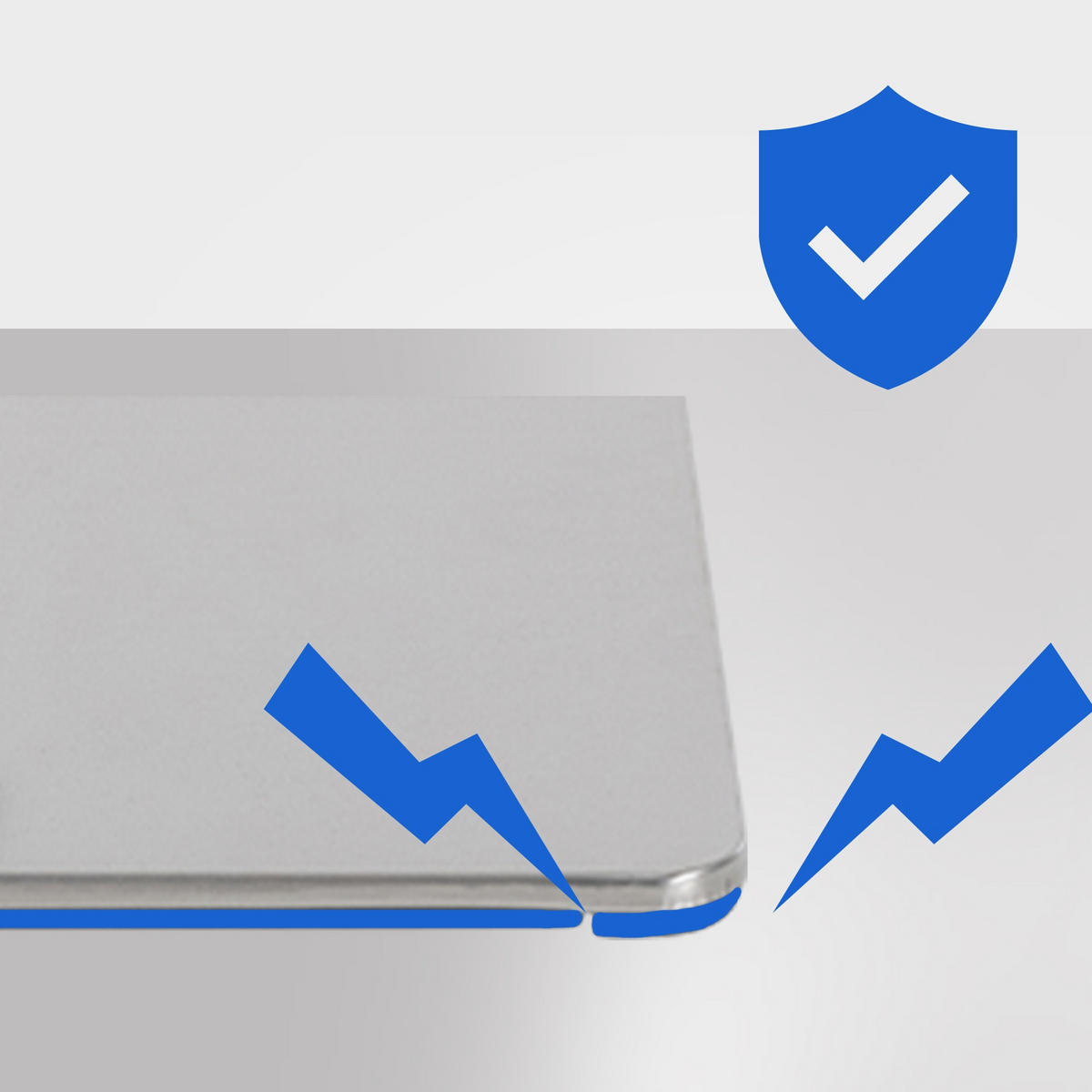 BARHOCKER Filz Grau - Edelstahlfarben/Grau, Textil/Metall (64/88/45cm) - CLP