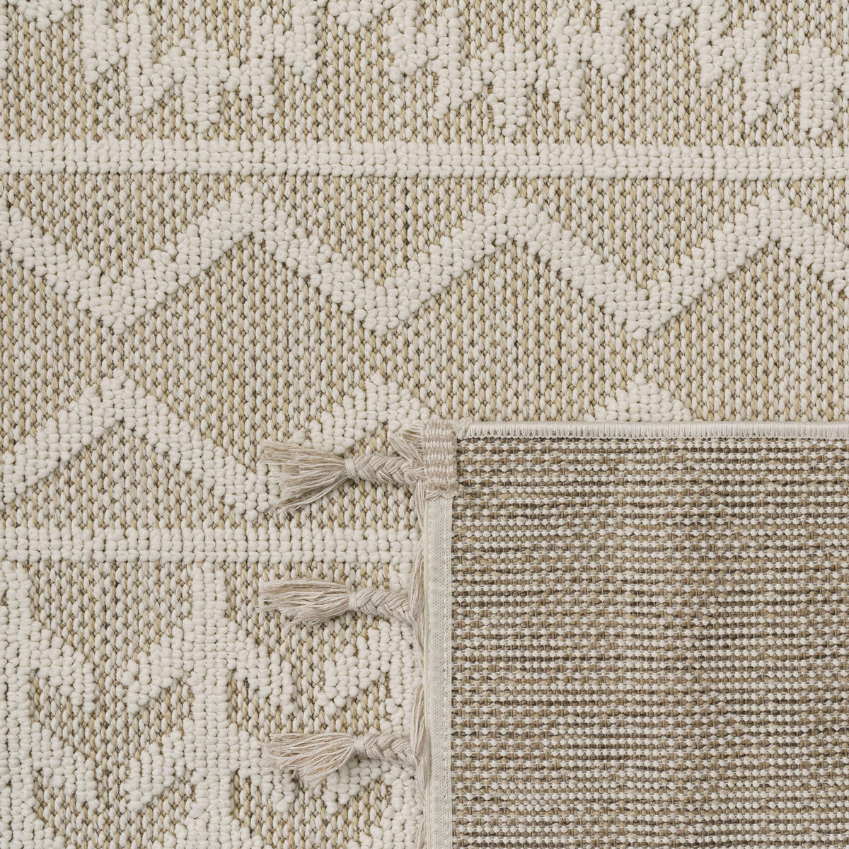 KURZFLORTEPPICH 120/160 cm München 532 - Creme, Textil (120/160cm) - Paco Home