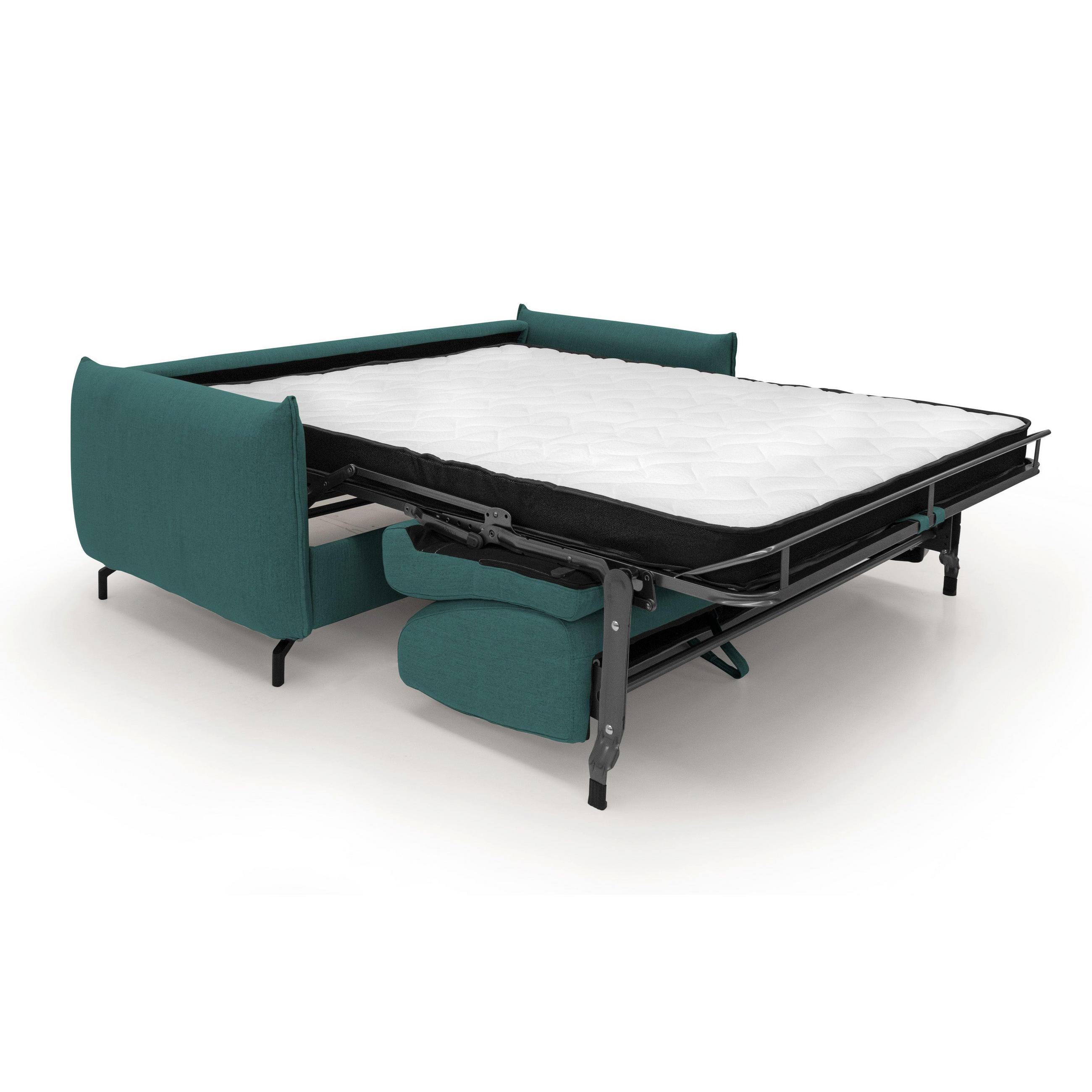 SCHLAFSOFA Scarlet - Petrol, Metall (195/95/96cm) - Divani.store