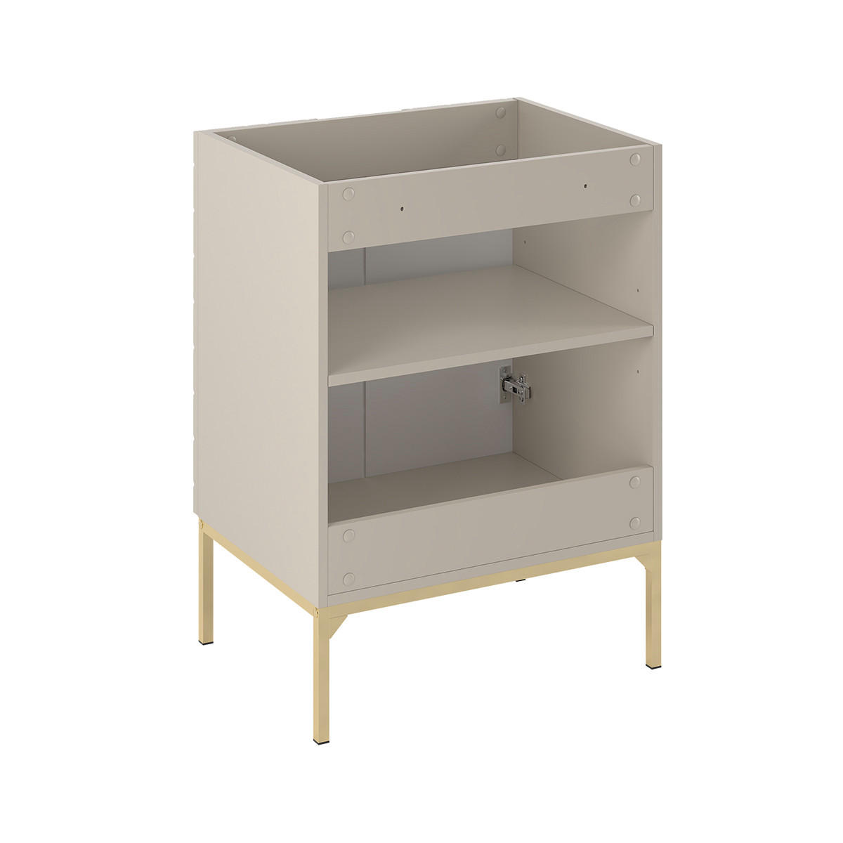 BADMÖBEL Daria 2er-Set Kaschmir - Beige, Holzwerkstoff (60.6/84.2/45.8cm) - Petits-meubles