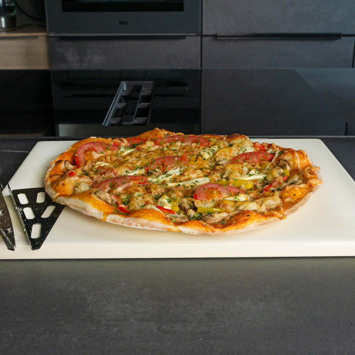 PIZZA BACKSTEIN - Beige, Stein (30/1.5/38cm) - Intirilife