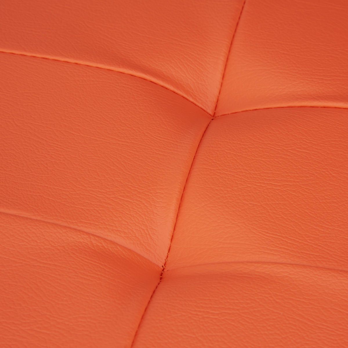 SITZBANK Stauraum - Orange, Holzwerkstoff/Kunststoff (38/38/76cm) - Relaxdays