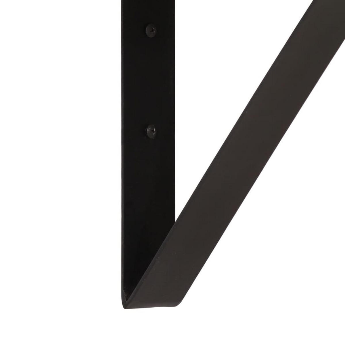 WANDREGAL 40/30/32 cm aus Massivholz Mangod, Eisen - Braun, Holz (40/32/30cm) - vidaXL