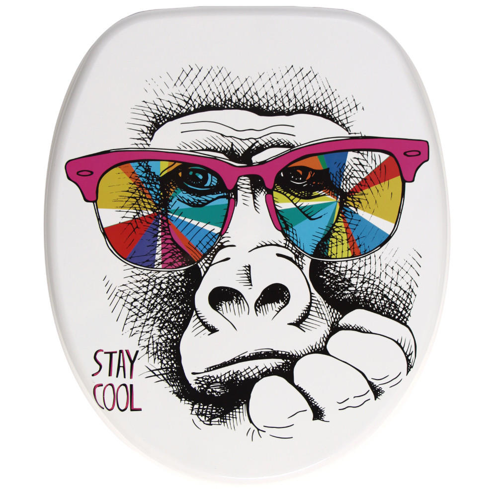 WC-SITZ mit Absenkautomatik Stay Cool - Multicolor, Holzwerkstoff (38/6/47cm) - Sanilo