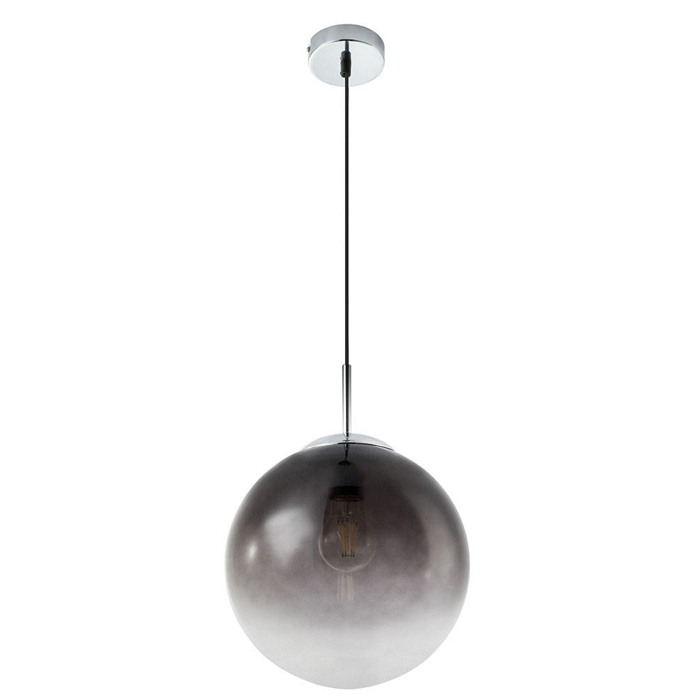 LED HÄNGELEUCHTE VARUS Grau Rauchglas - Grau, Glas (25/25/120cm) - Globo Lighting