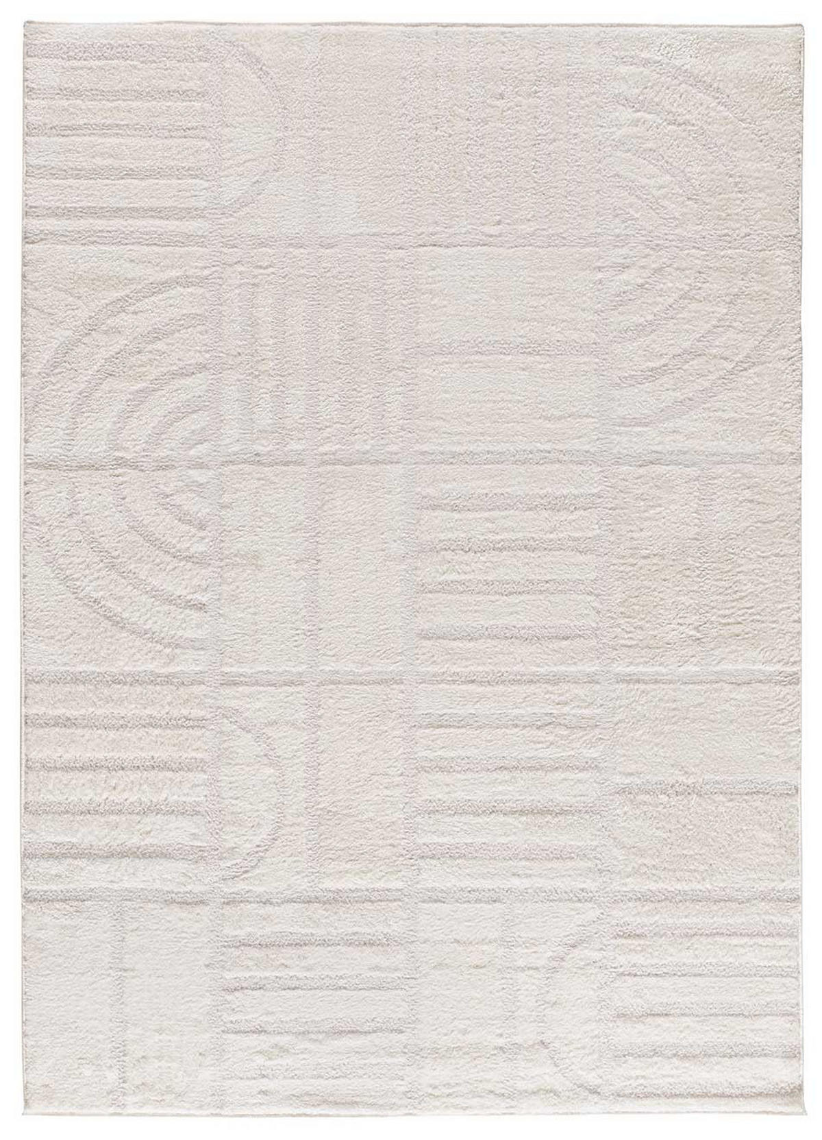 WEBTEPPICH Mustern In Weiß Blanche 120/170 cm - Weiß, Naturmaterialien/Textil (120/170cm) - Atticgo