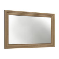 SPIEGEL ARVEN im Rahmen, Cremeweiß - Eichefarben/Creme, Holz (120/80/5cm) - KONSIMO®