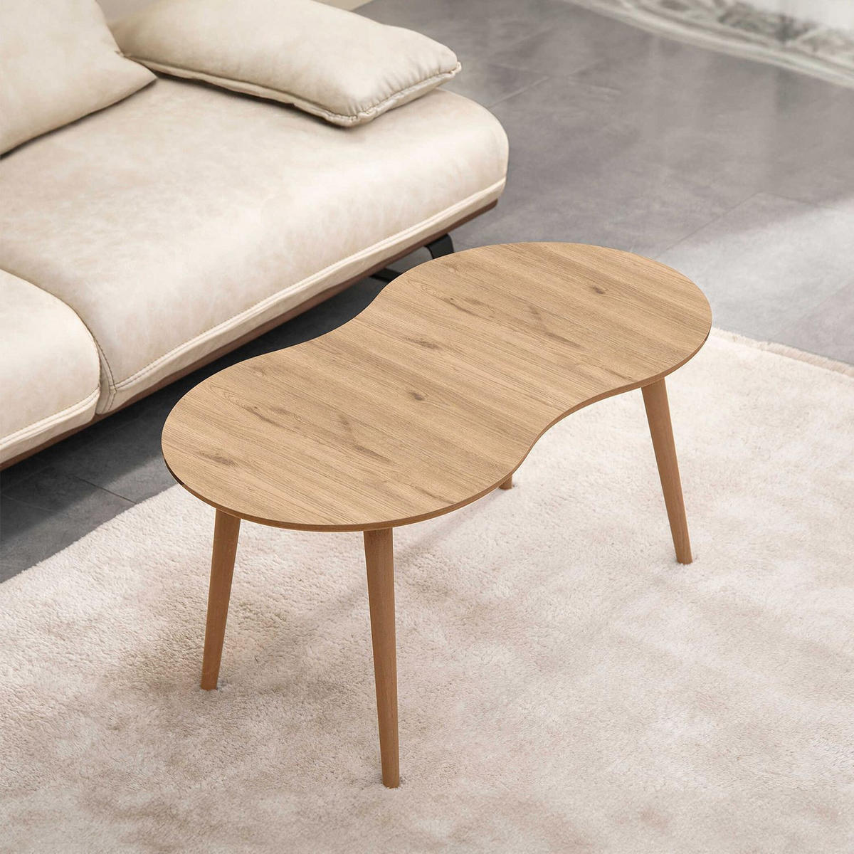 COUCHTISCH moon Braun - Braun, Holz (99/54/45cm) - Habitat Garten