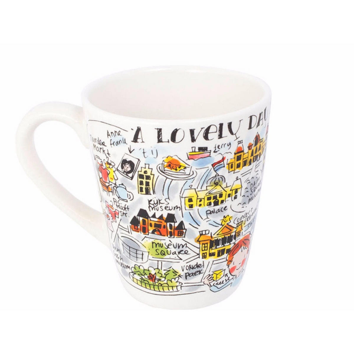 BECHER Amsterdam in Bunt - 350 ml - Multicolor, Keramik (0.35L) - Blond Amsterdam