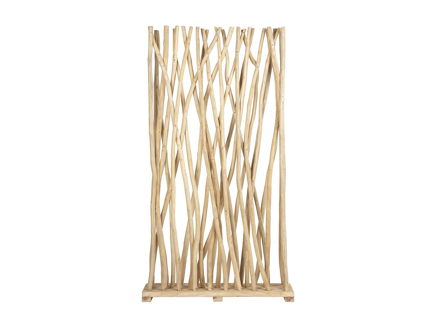 PARAVENT - 100 cm x 25 cm - holz - naturfarben hell Gayana - Naturfarben, Holz (100/180/25cm) - Vente-Unique