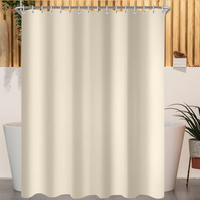 DUSCHVORHANG Beige 240 x 160 cm - Beige, Textil (240/160cm)